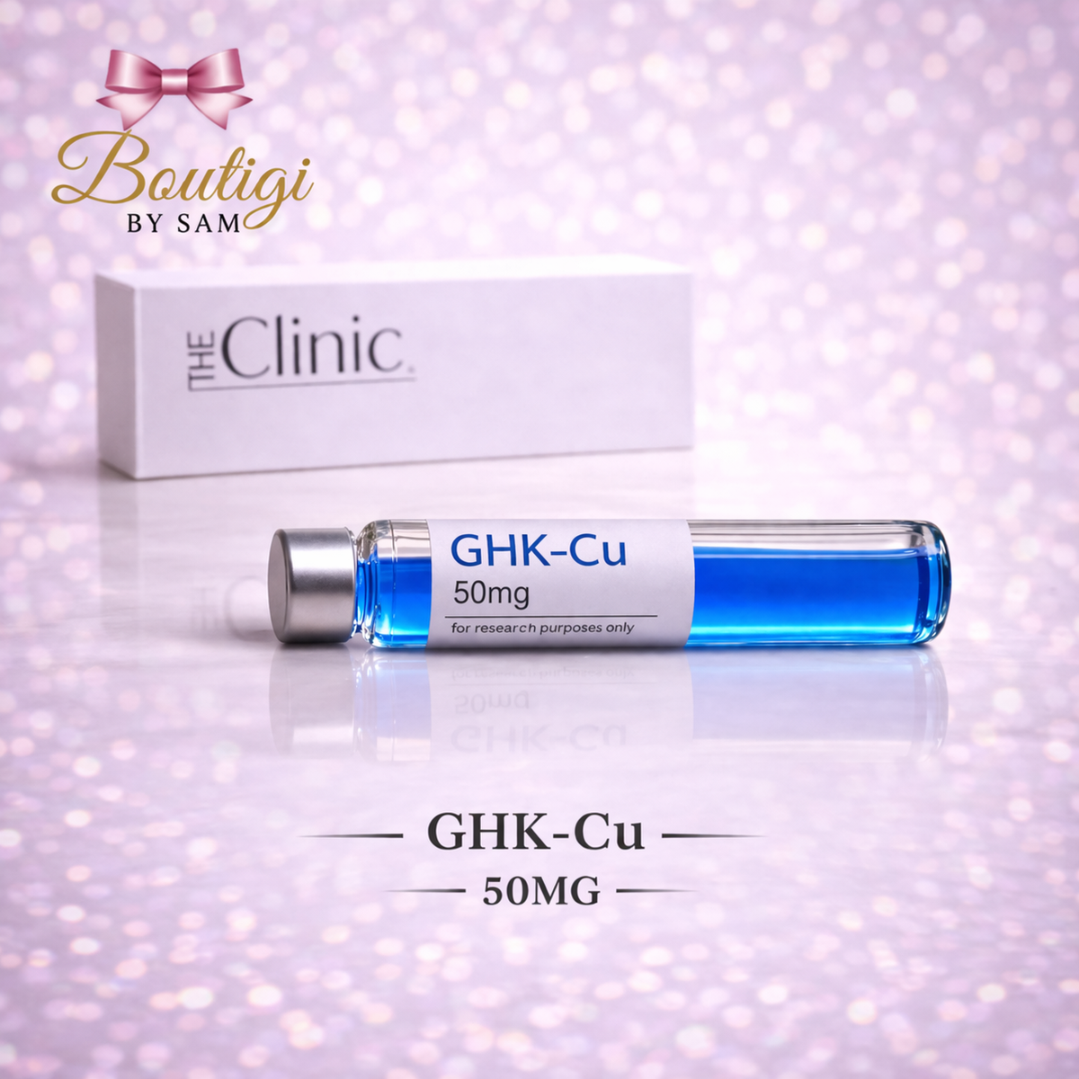 GHK-Cu 50mg Peptide Cartridge Skin & Hair Support | The Clinic Bowtiqi GHK-Cu 50mg Peptide Cartridge Skin & Hair Support | The Clinic Bowtiqi