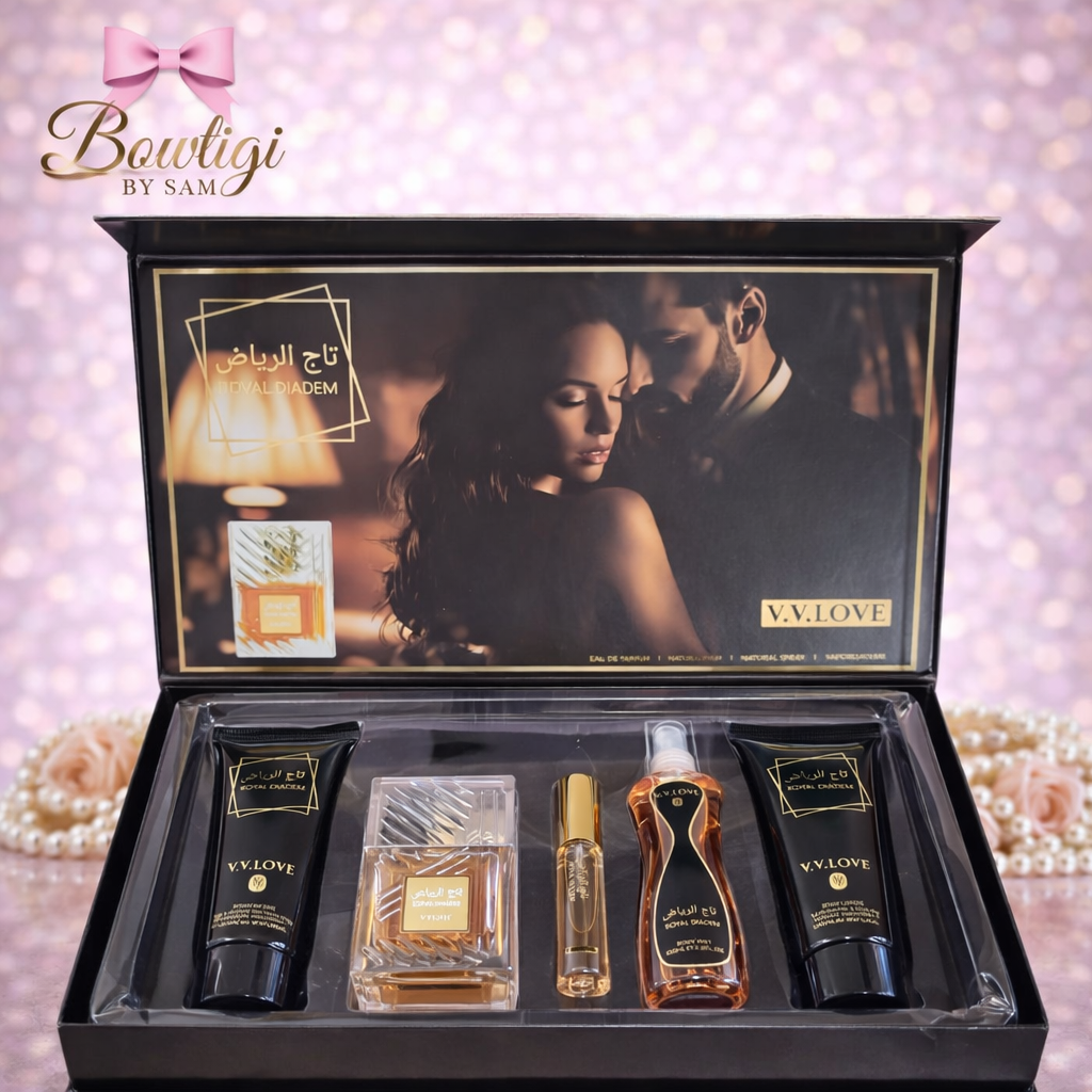 V.V Love Black & Gold Gift Set | 5-Piece Fragrance Collection