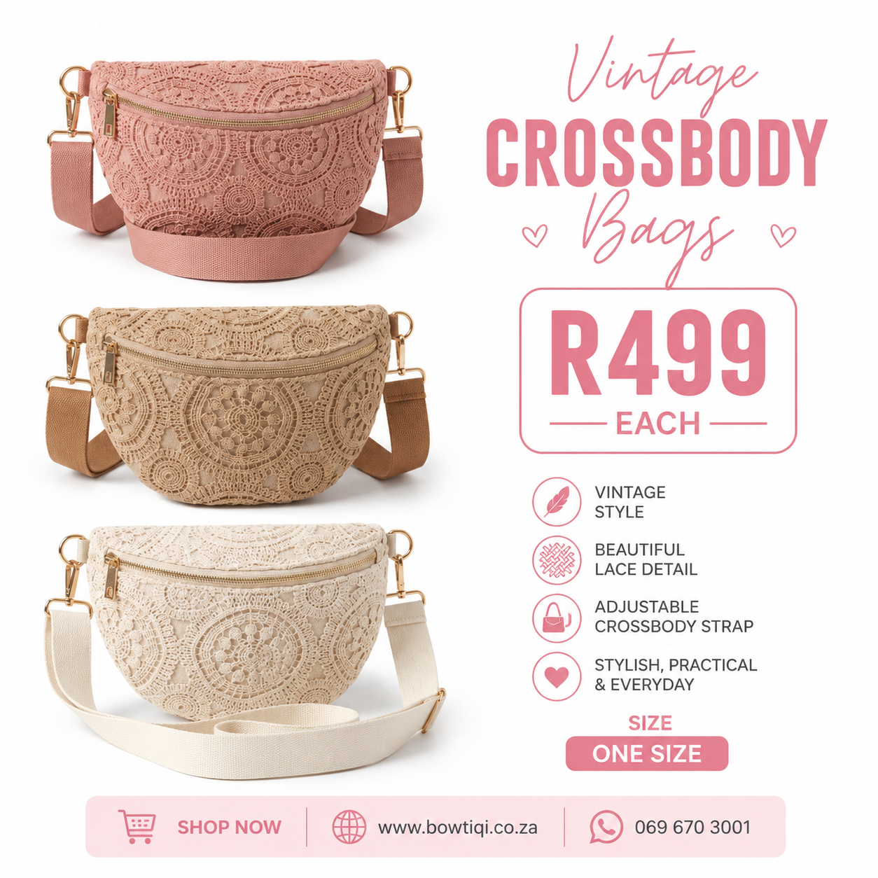 Croshet Lace Crossbody