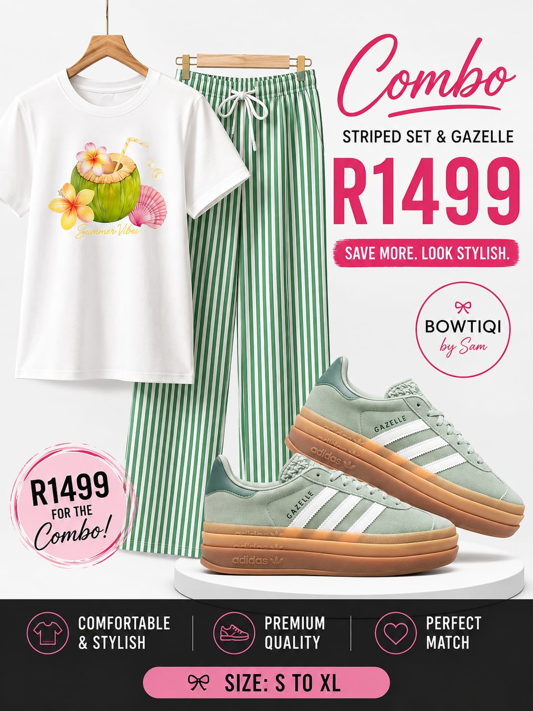 Mint Stripe Combo