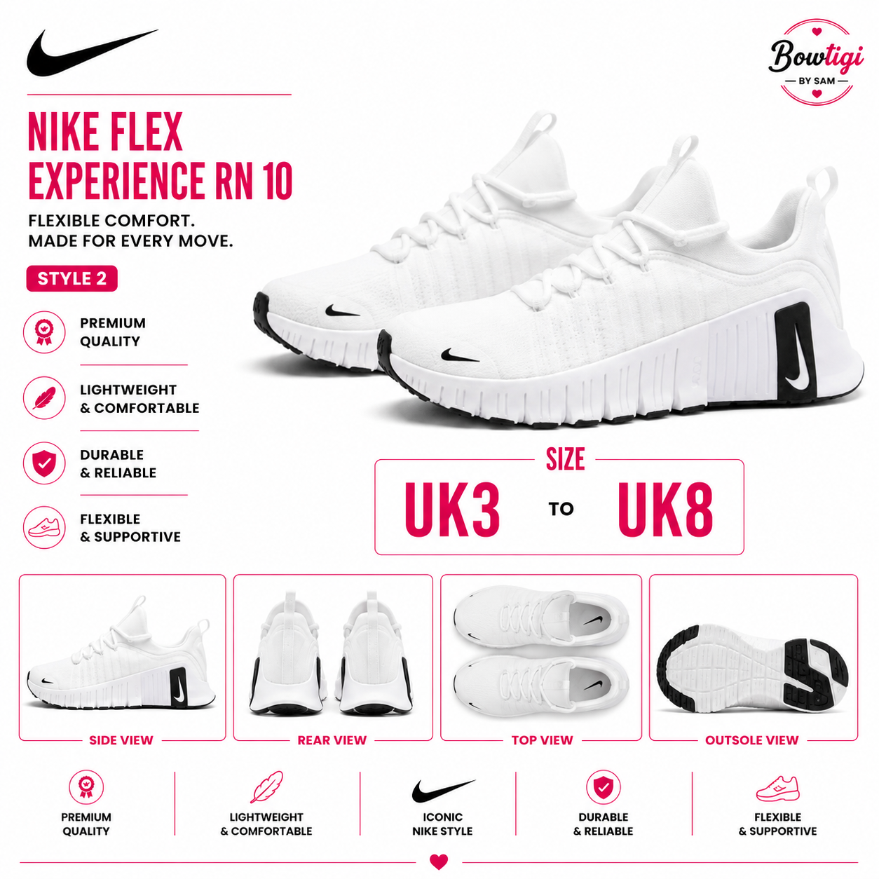 Nike Metcon 6 White Black