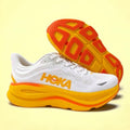 Hoka Bondi 9 White and Orange
