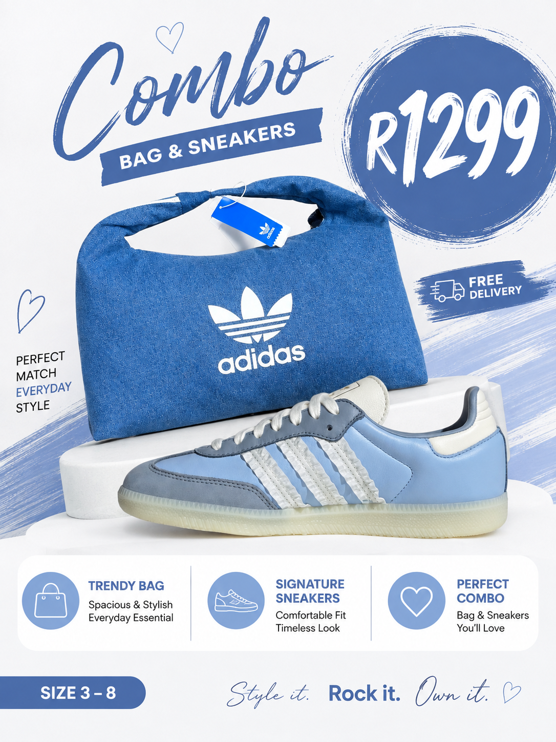 Duffle Bag Shoe Combo Adidas