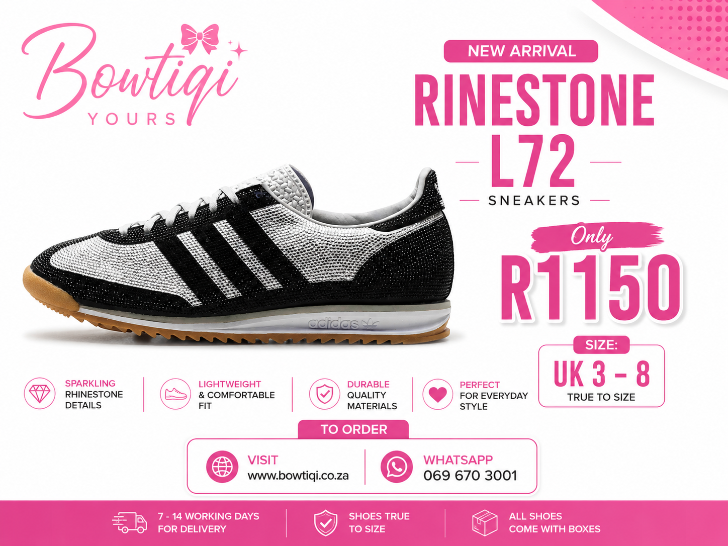Adidas L L72 Rinestone Black