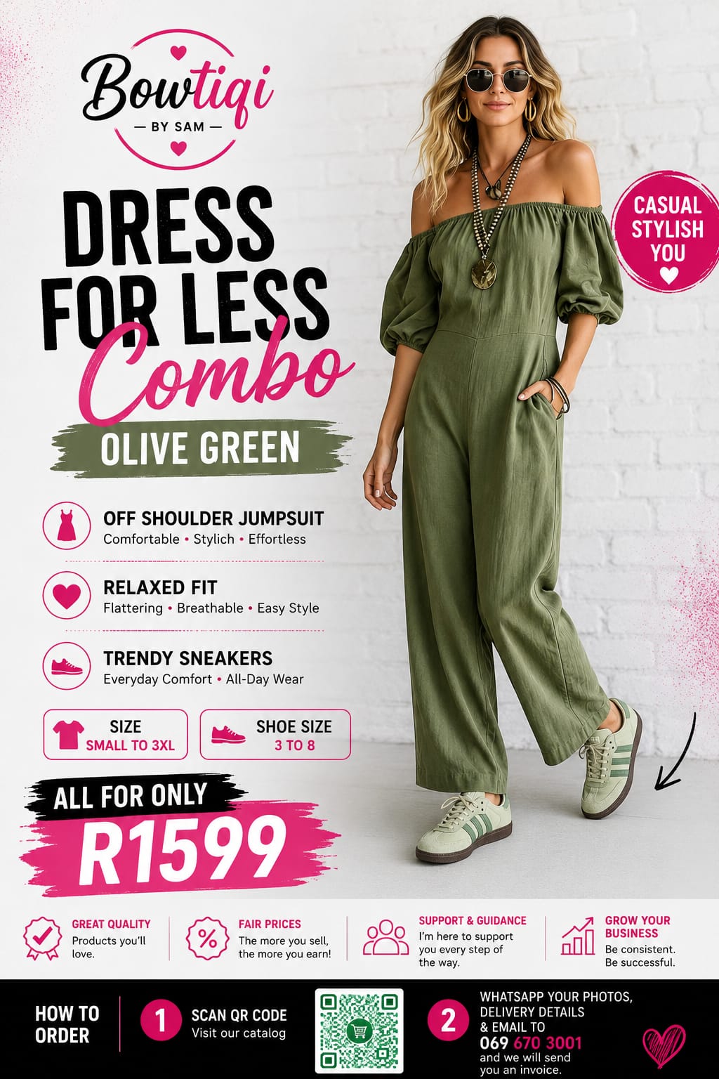 Green Jumpsuit Combo