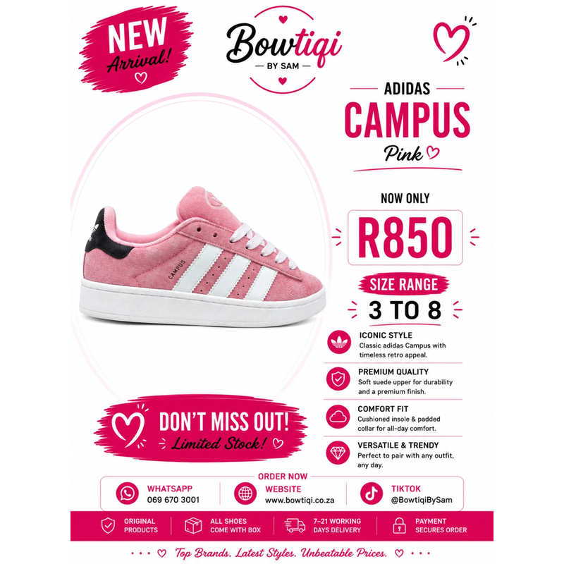 Adidas Campus Black Pink