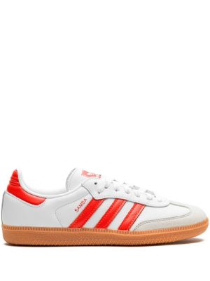 Samba White on Red Stripe