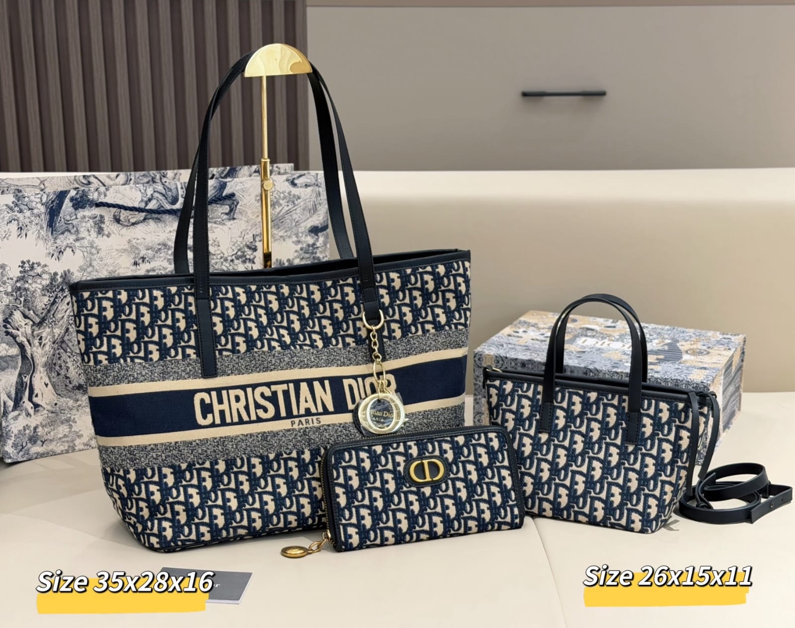 Dior Tote Bag Combo