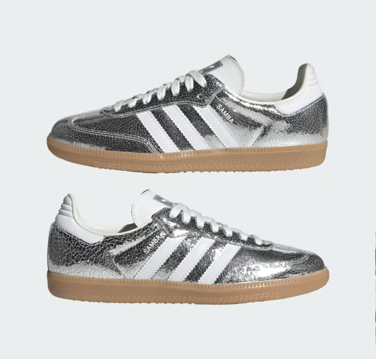 Samba Silver / White Stripe