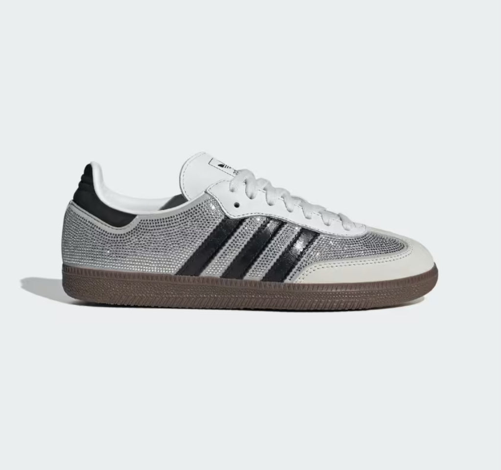 Samba Rinestone Silver /Black Stripe