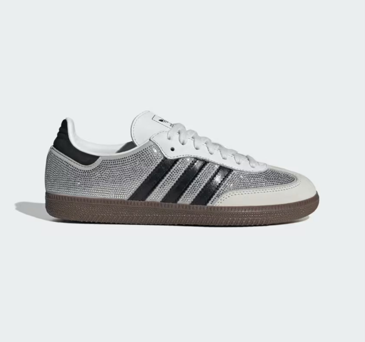 Samba Rinestone Silver /Black Stripe