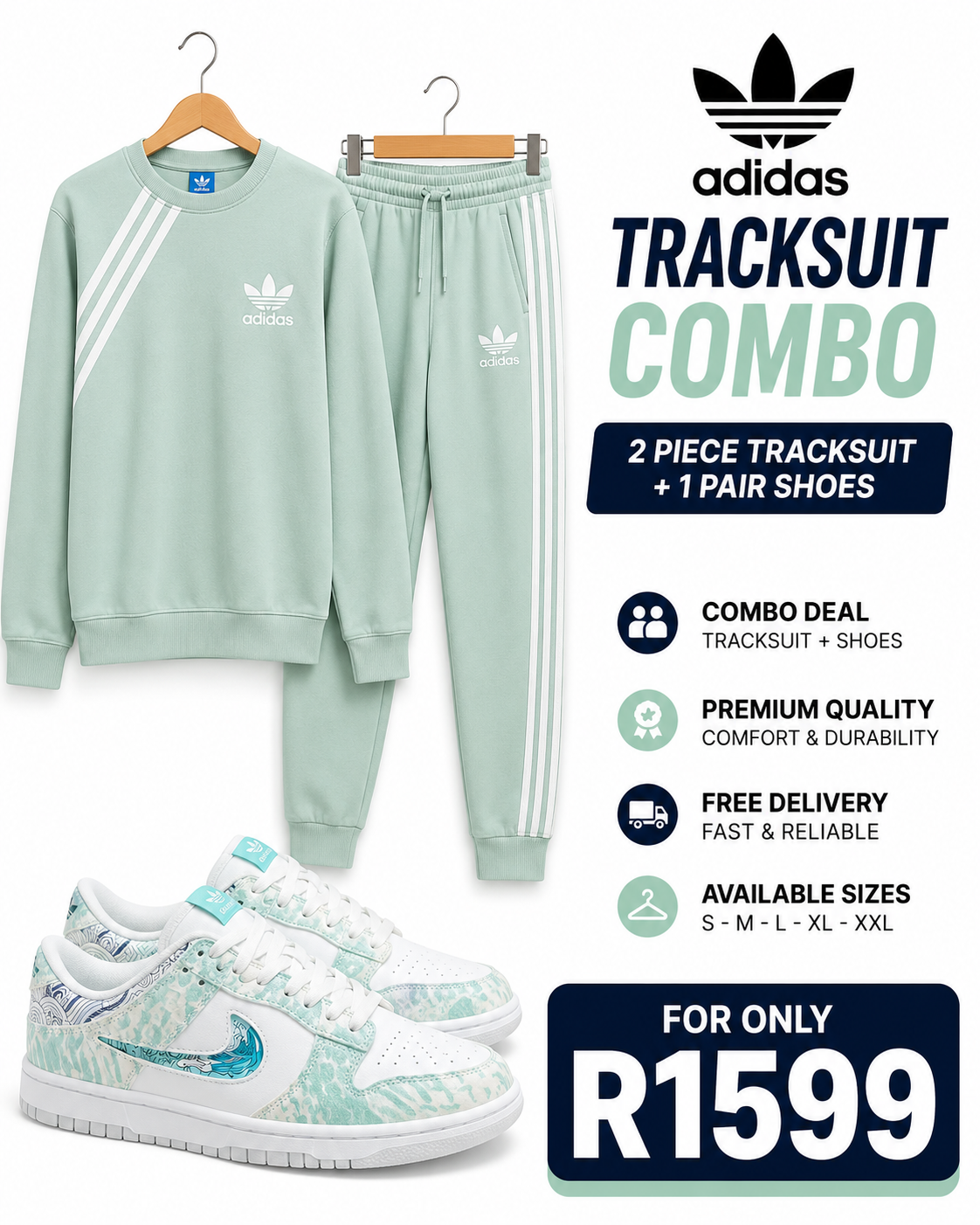 Mint Combo Adidas Nike