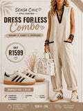 Beige Jumpsuit Combo