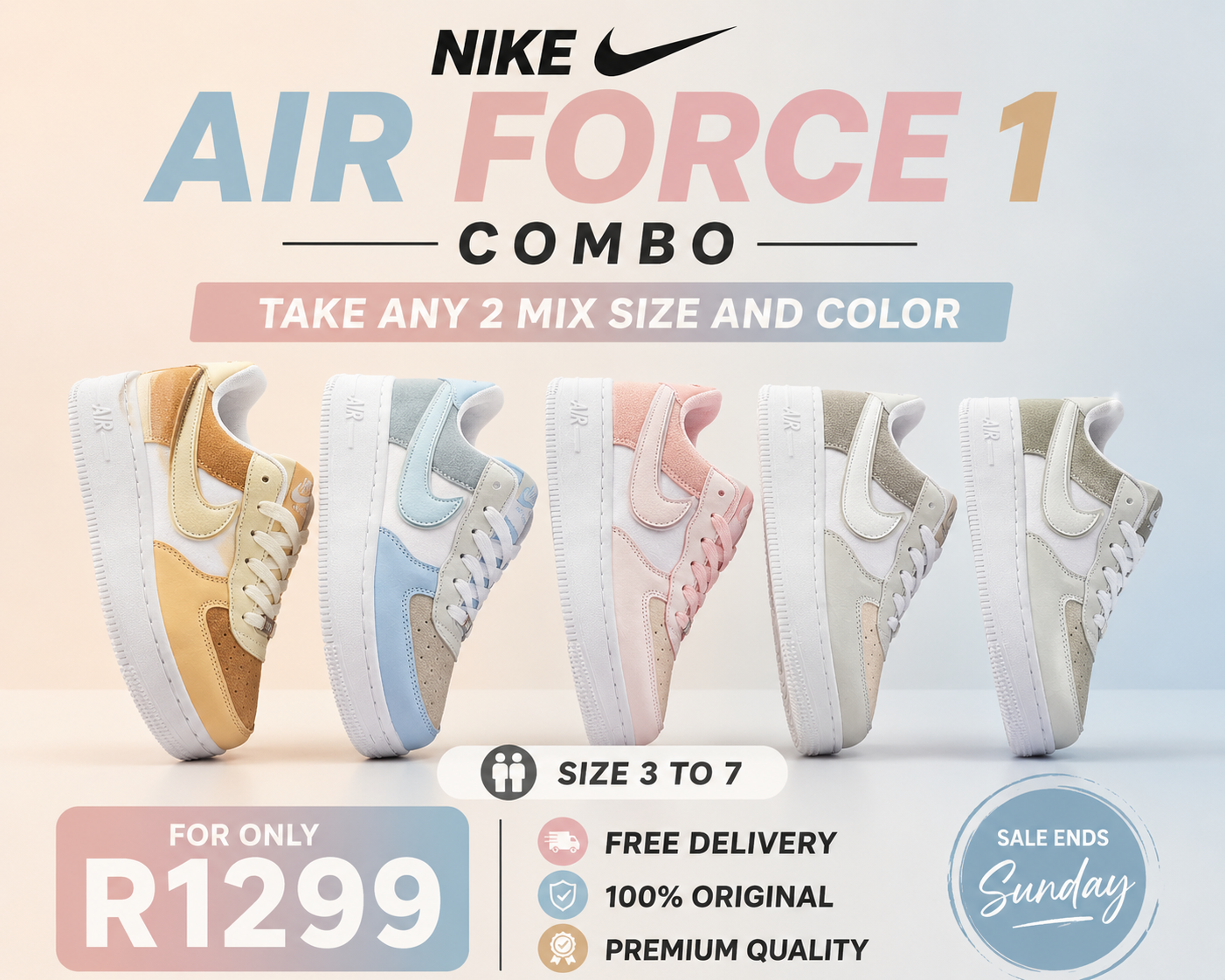 Nike Airforce 1 Combo