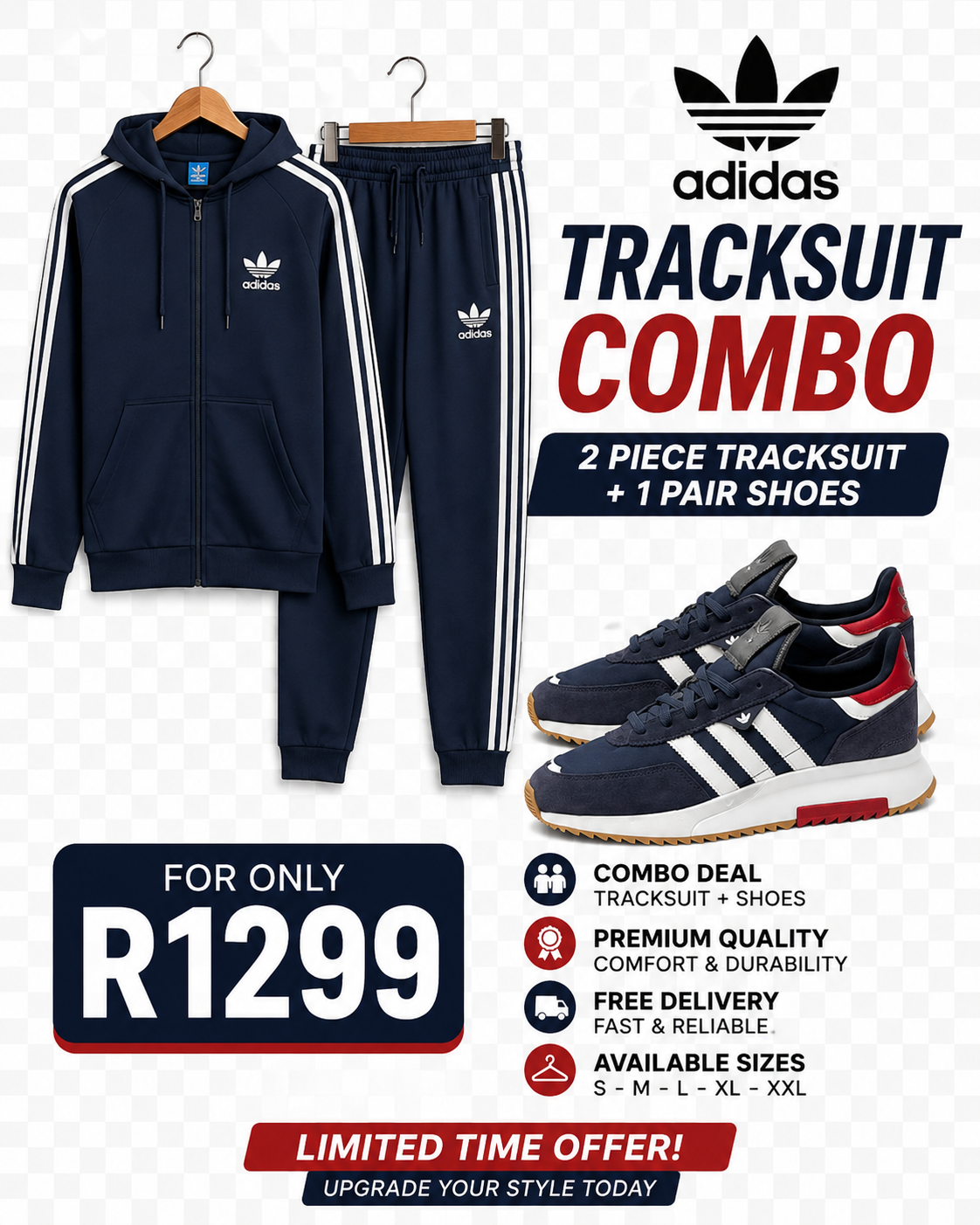 Adidas Navy Combo Unisex